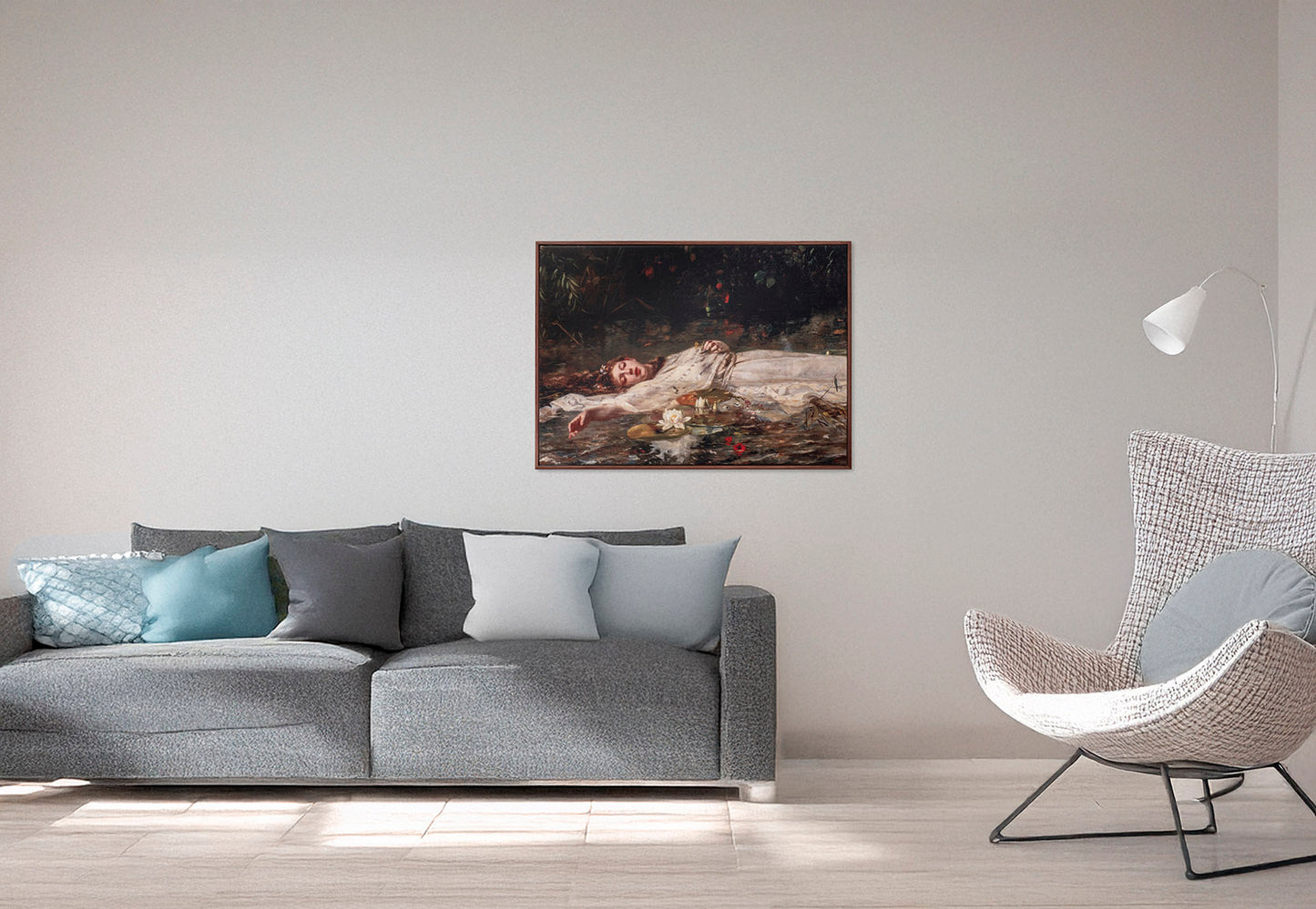 Leinwanddruck, gerahmt