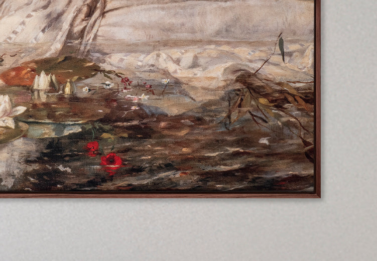 Leinwanddruck, gerahmt