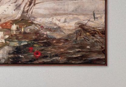 Leinwanddruck, gerahmt