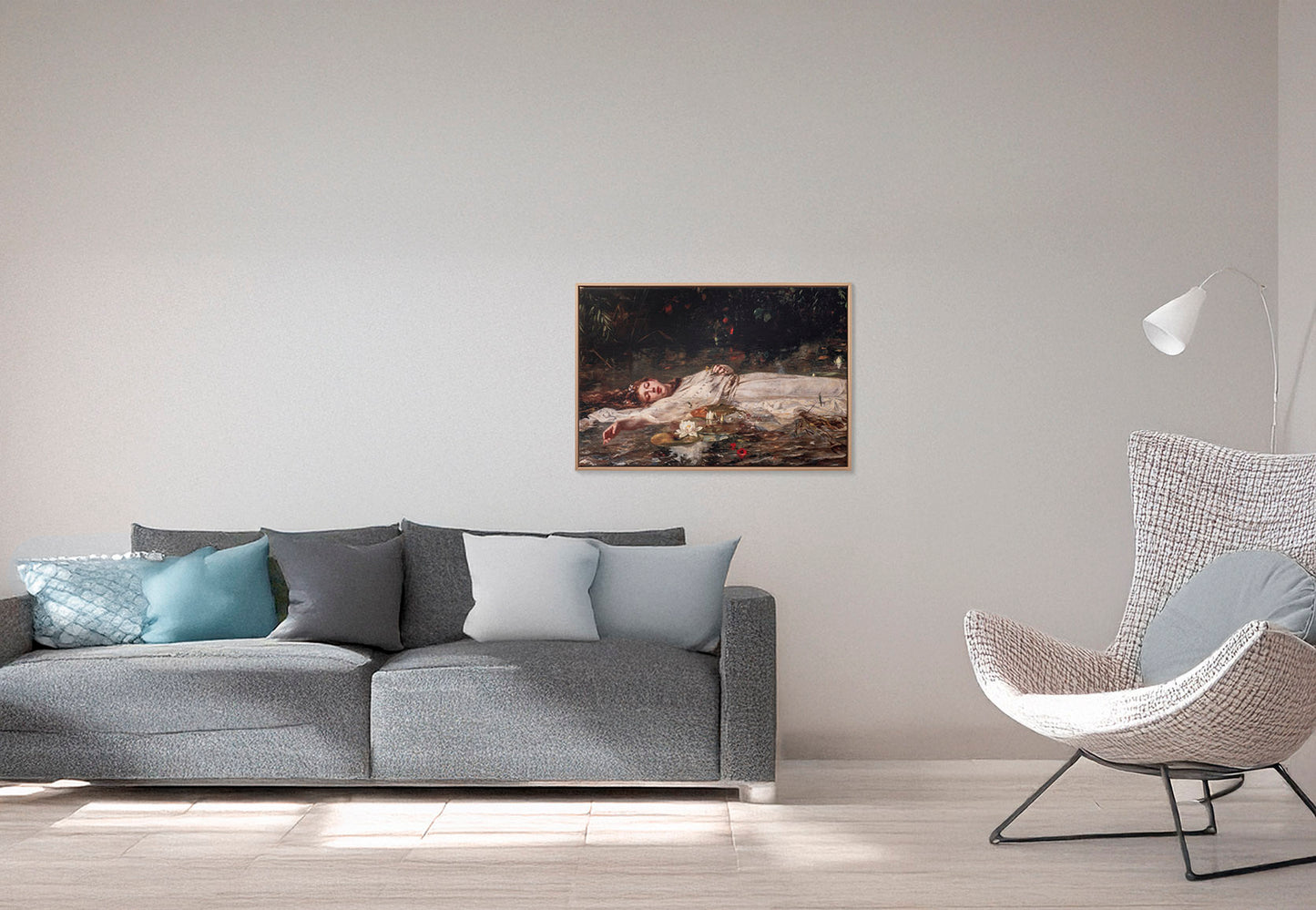 Leinwanddruck, gerahmt