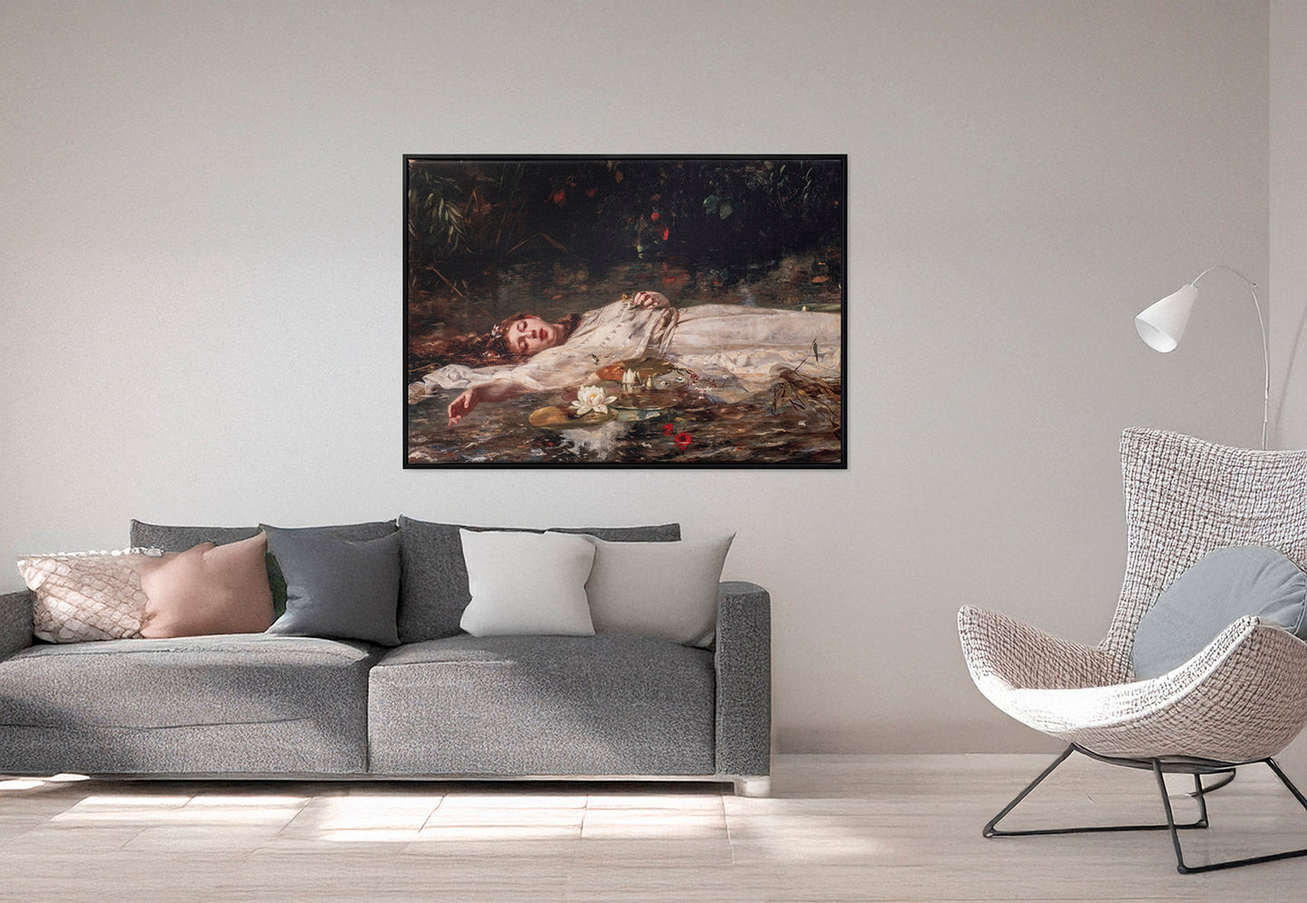 Leinwanddruck, gerahmt